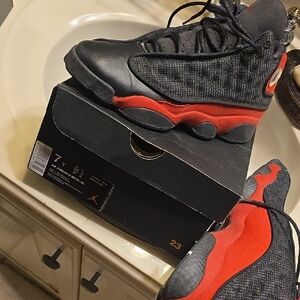 Jordan Kids Sneakers Black and Red